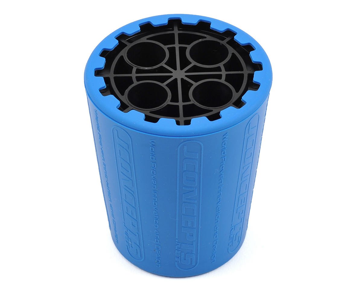 JConcepts Exo 1/10th 12mm Shock Stand & Cup (Blue/Black) (JCO2371B)
