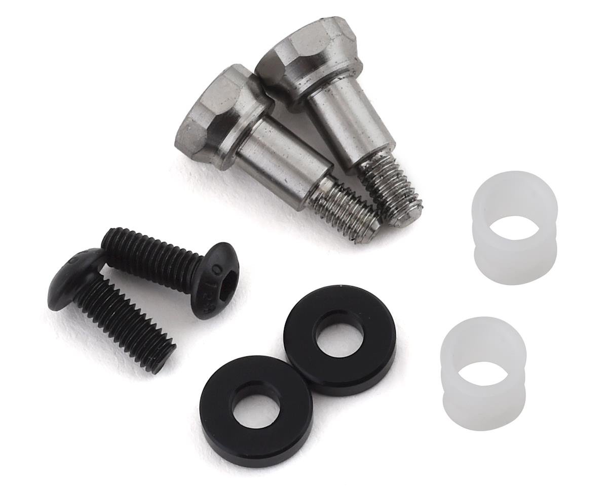 JConcepts B6/B6D/B74 Fin Long Titanium Shock Standoffs w/Bushing (Front/Rear) (JCO2411T)