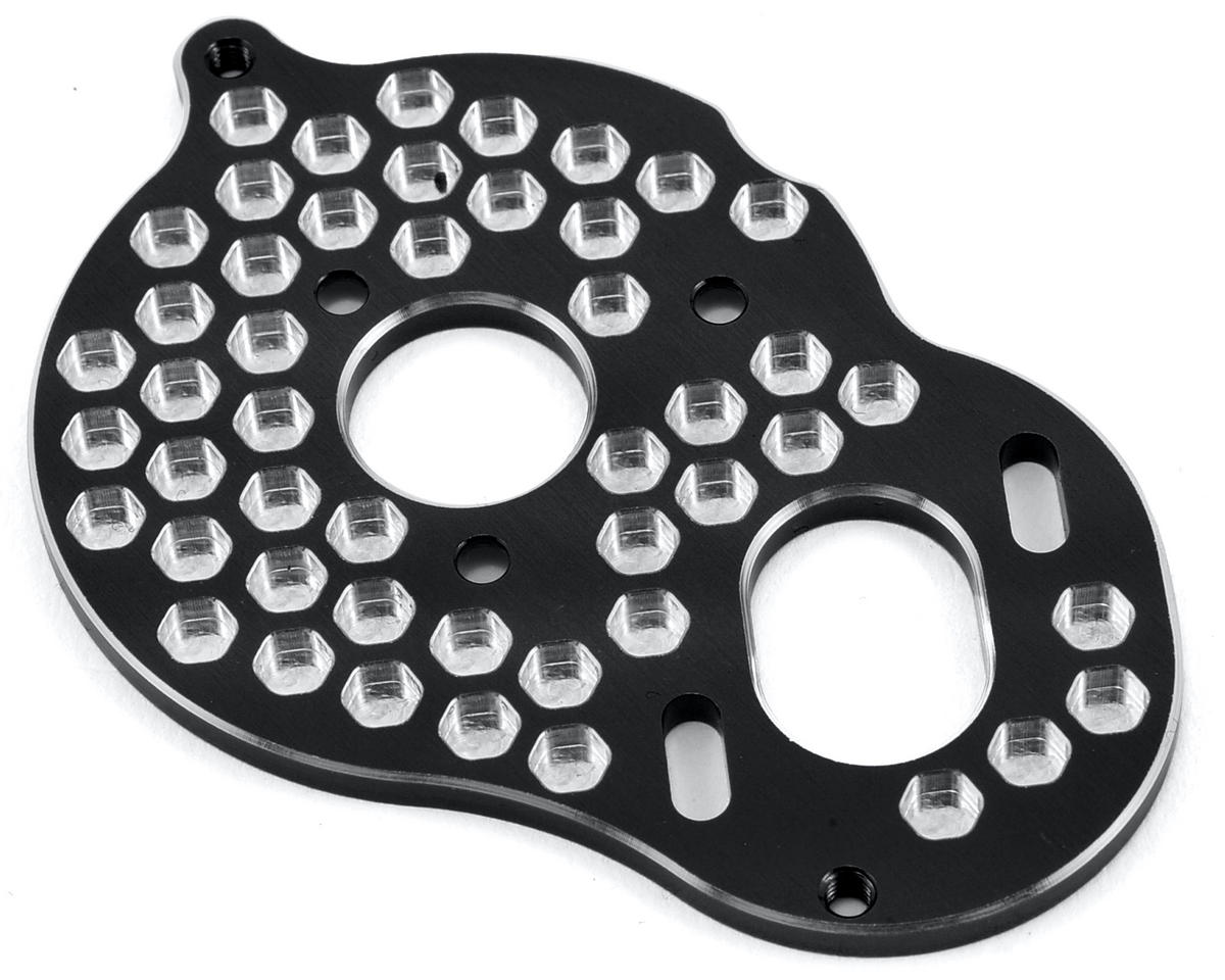 JConcepts B5M Aluminum "3 Gear" Honeycomb Motor Plate (Black) (JCO2428-2)