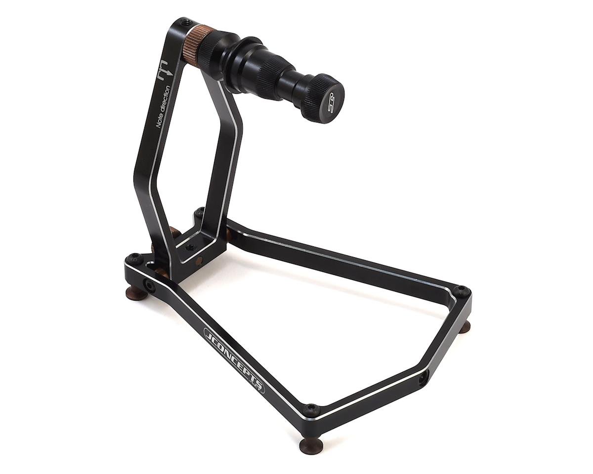 JConcepts 1/10 & 1/8 Aluminum Tire Balancer w/Case (Black) (JCO2538-2)