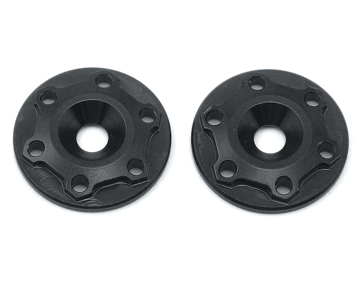 JConcepts Aluminum B6/B6D "Finnisher" Wing Buttons (Black) (2) (JCO2579-2)