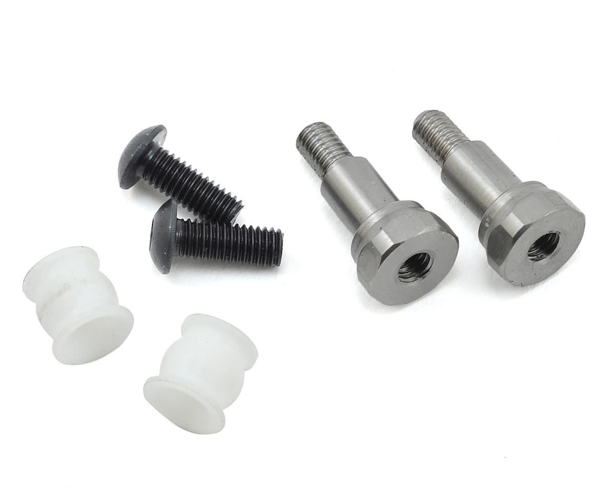 JConcepts B6/B6D Fin Short Titanium Shock Standoffs w/Bushing (JCO2599T)