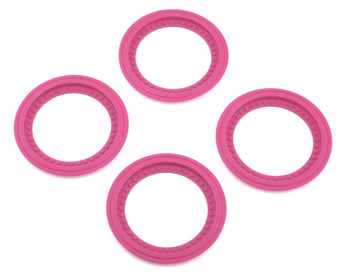 JConcepts Tribute Monster Truck Wheel Mock Beadlock Rings (Pink) (4) (JCO2651-4)