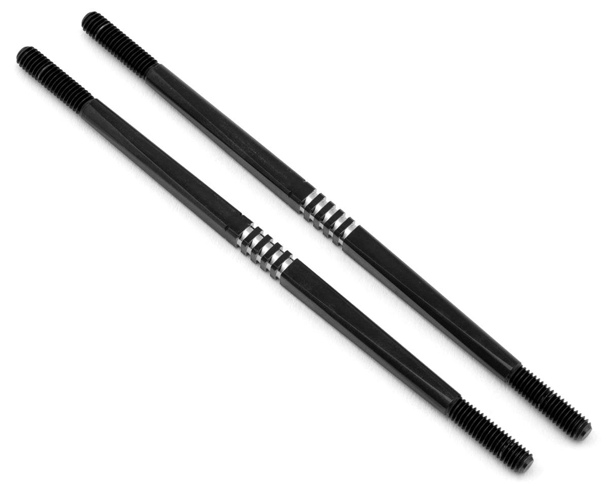 JConcepts Tekno NT48 2.0 4x106mm Fin Titanium Turnbuckles (Black) (2) (JCO2675-OP2)
