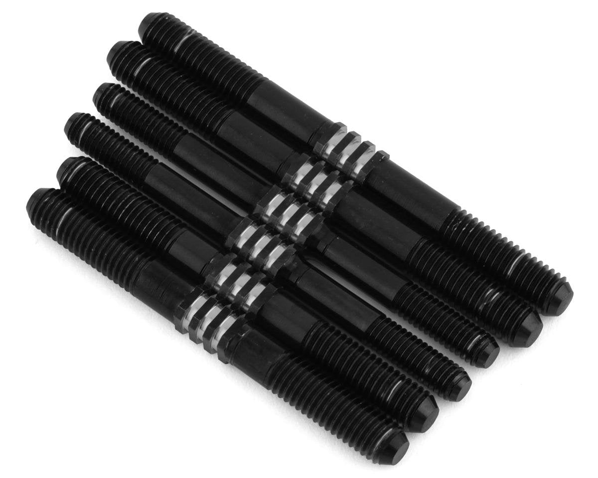 JConcepts HB Racing D819/E819 Fin Titanium Turnbuckle Set (Black) (6) (JCO2682-2)