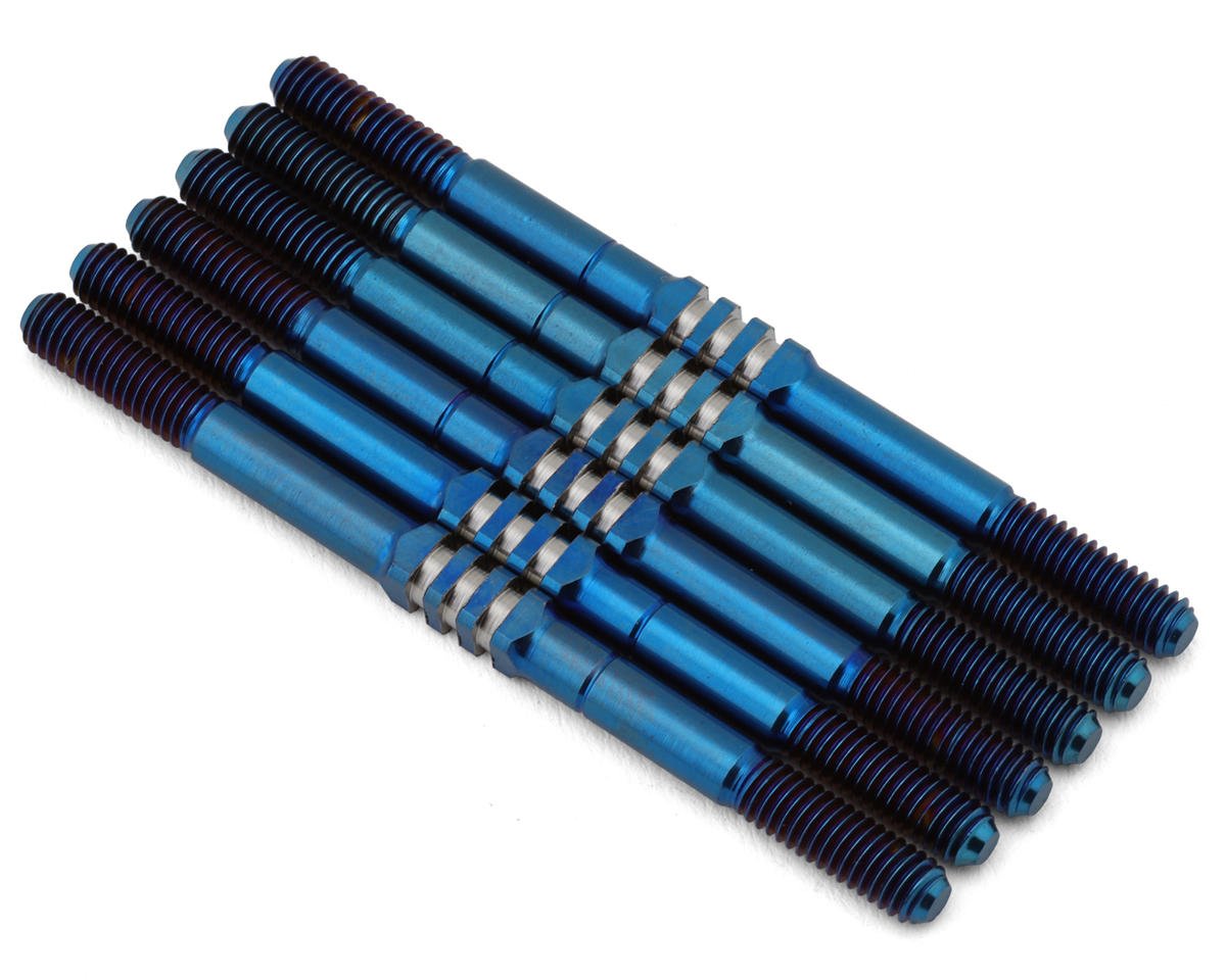 JConcepts XRAY XB2 2024 Fin Titanium Turnbuckles (Blue) (6) (JCO2723-1)