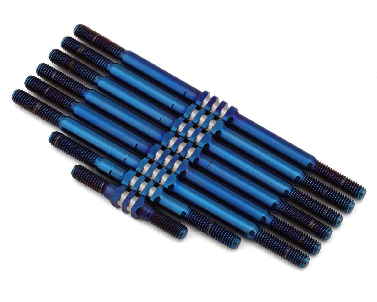 JConcepts Team Associated RC10T Fin Titanium Turnbuckles (Blue) (8) (JCO2828-1)