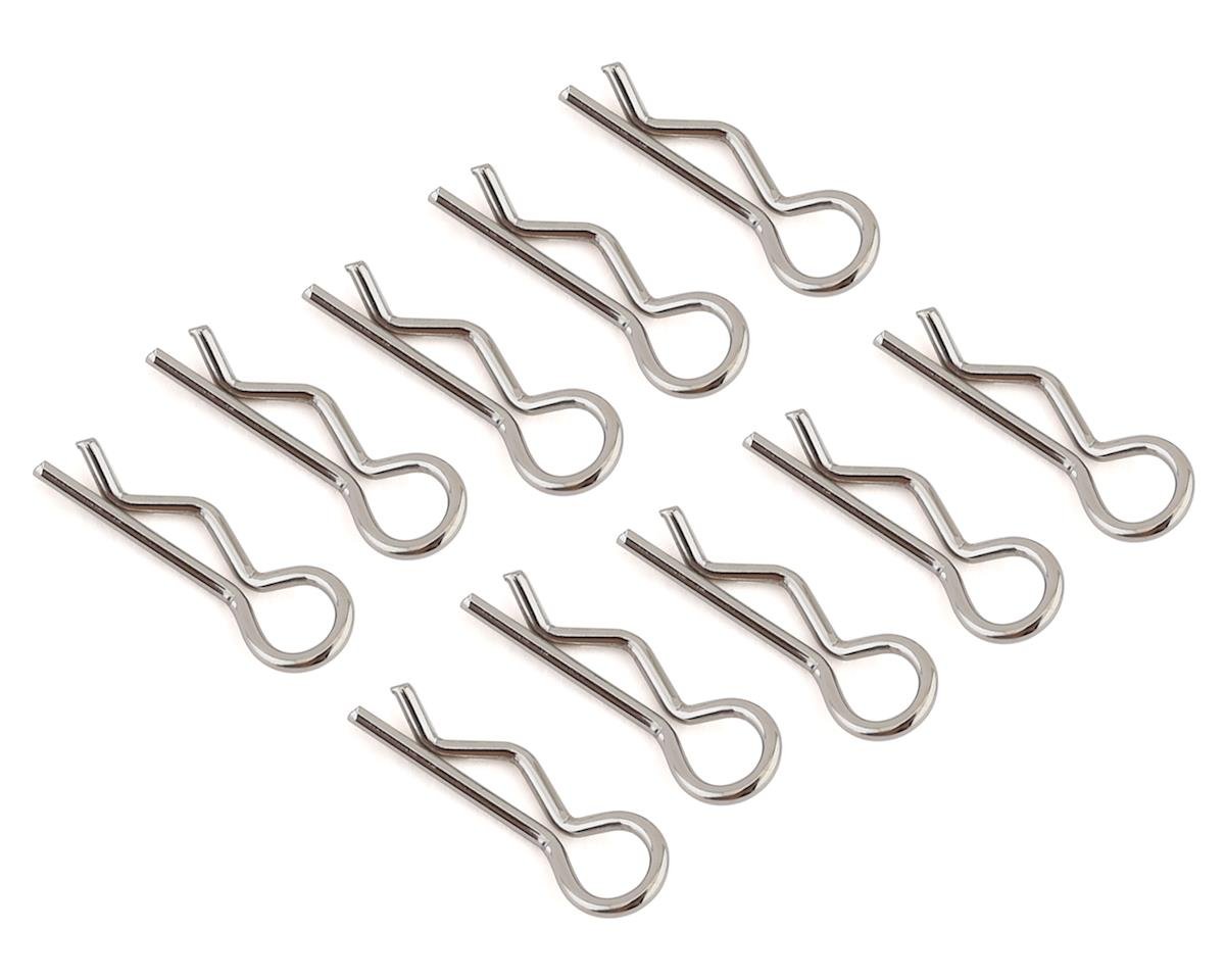 JConcepts Compact Angled Body Clips (10) (Silver) (JCO2840S)