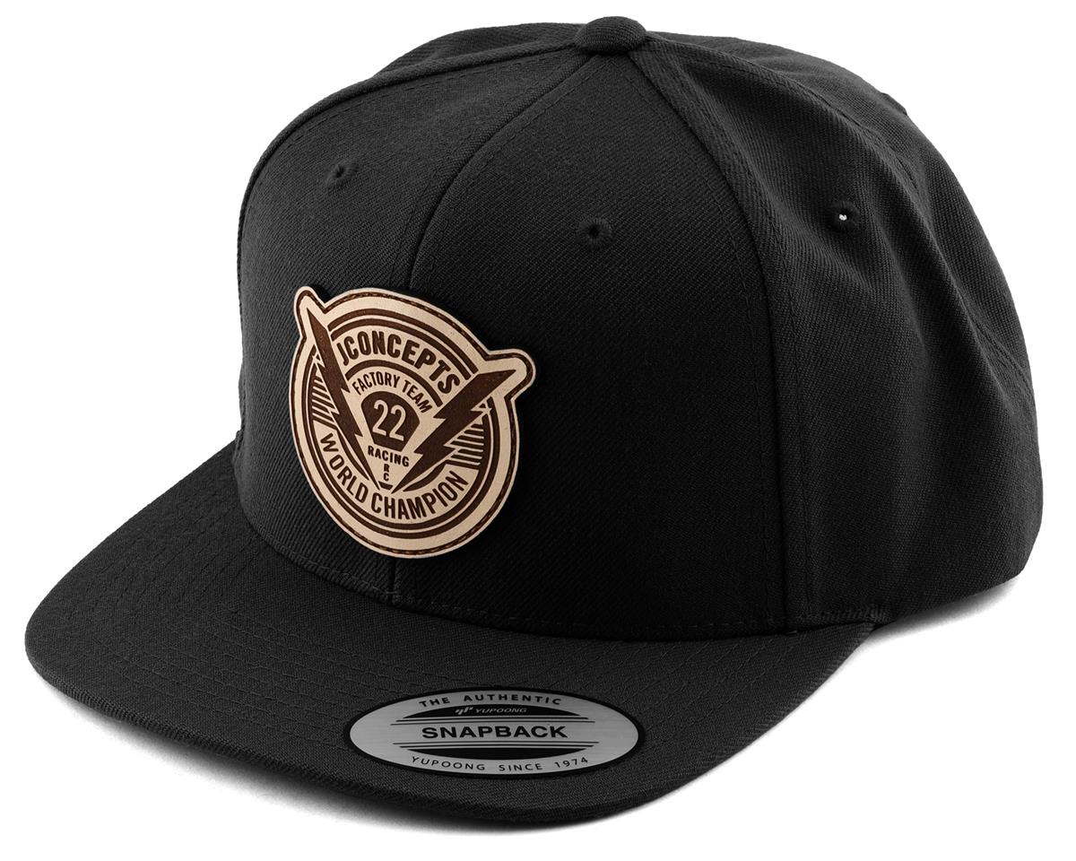 JConcepts Forward Pursuit 2022 Snapback Flatbill Hat (Black) (JCO2974B)