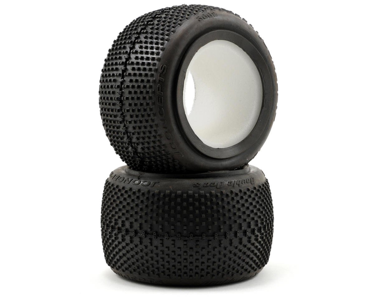 JConcepts Double Dee's 2.2" Rear Buggy Tires (2) (Green) (JCO3002-02)