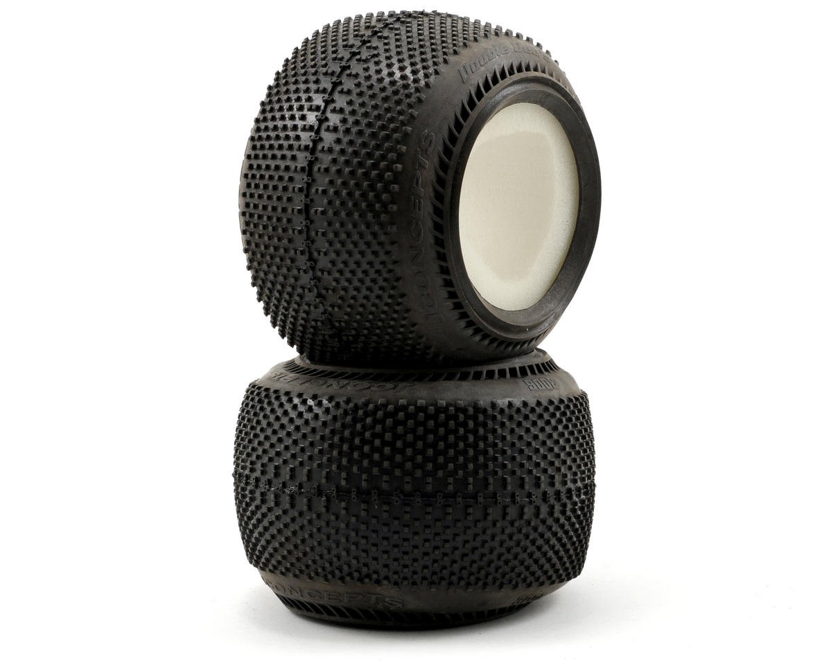 JConcepts Double Dee's 2.2" 1/10 Truck Tires (2) (Green) (JCO3006-02)