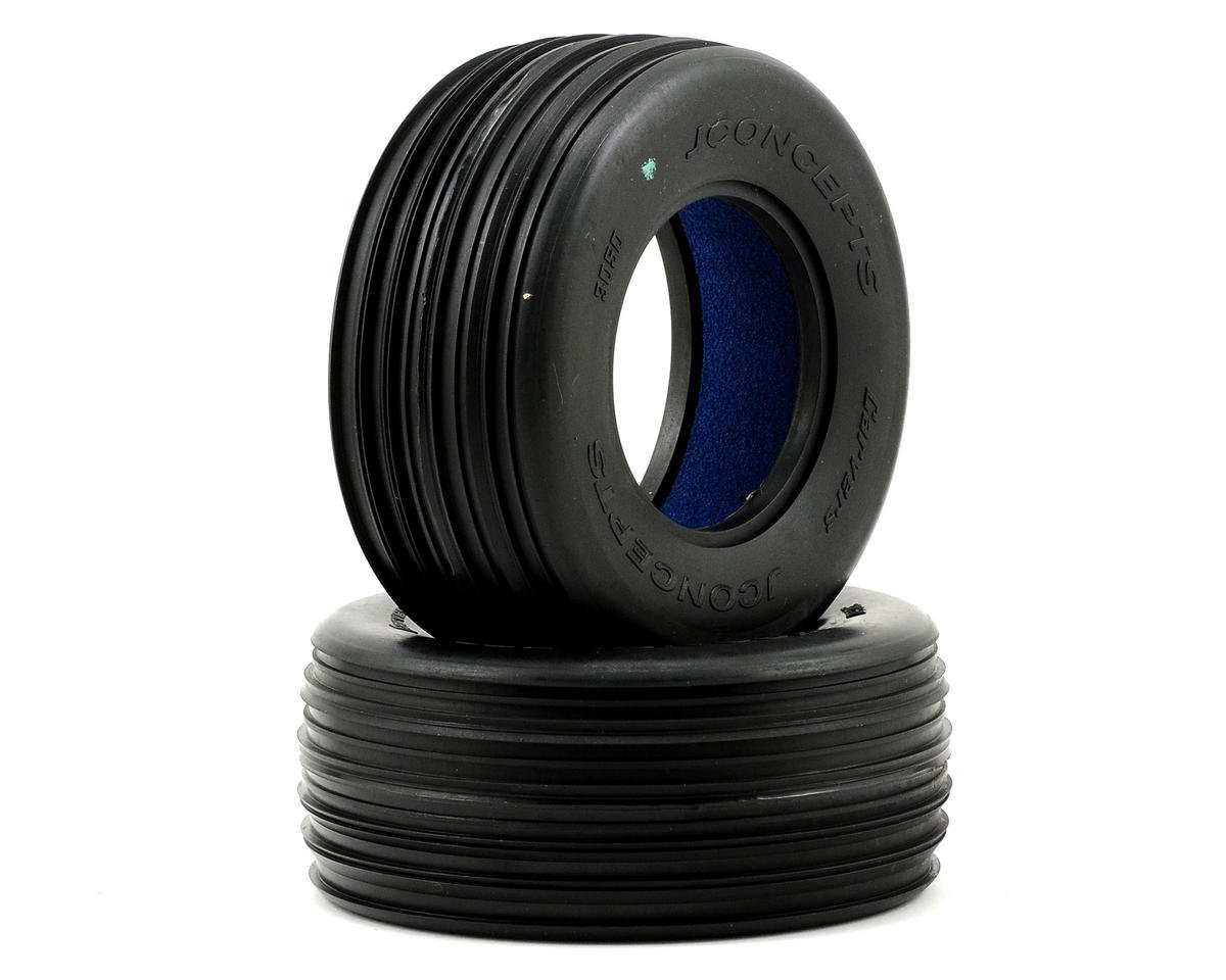 JConcepts Carvers Front Short Course Tires (2) (Green) (JCO3050-02)