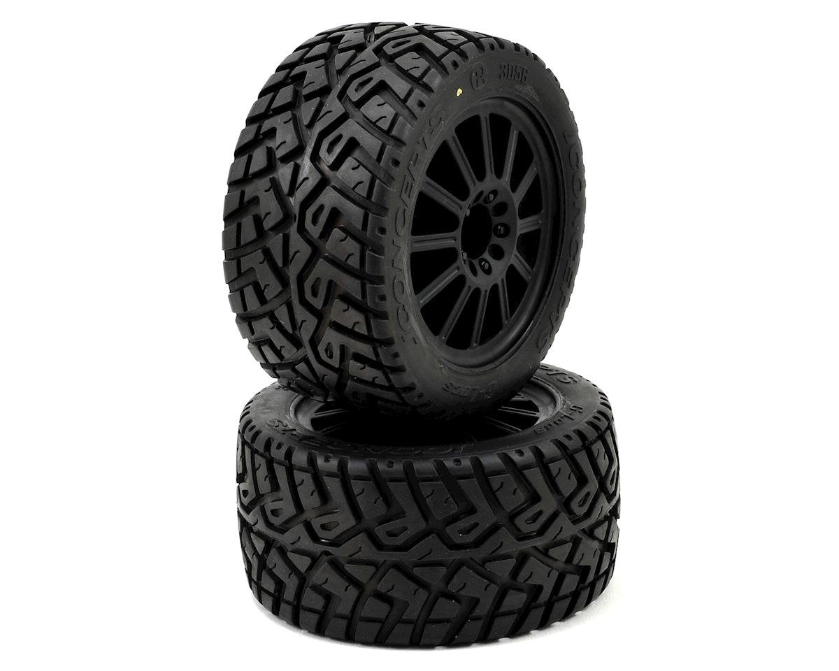 JConcepts G-Locs 2.8 Pre-Mounted w/Rulux Front Wheels (2) (Black) (Yellow) (JCO3056-3030)