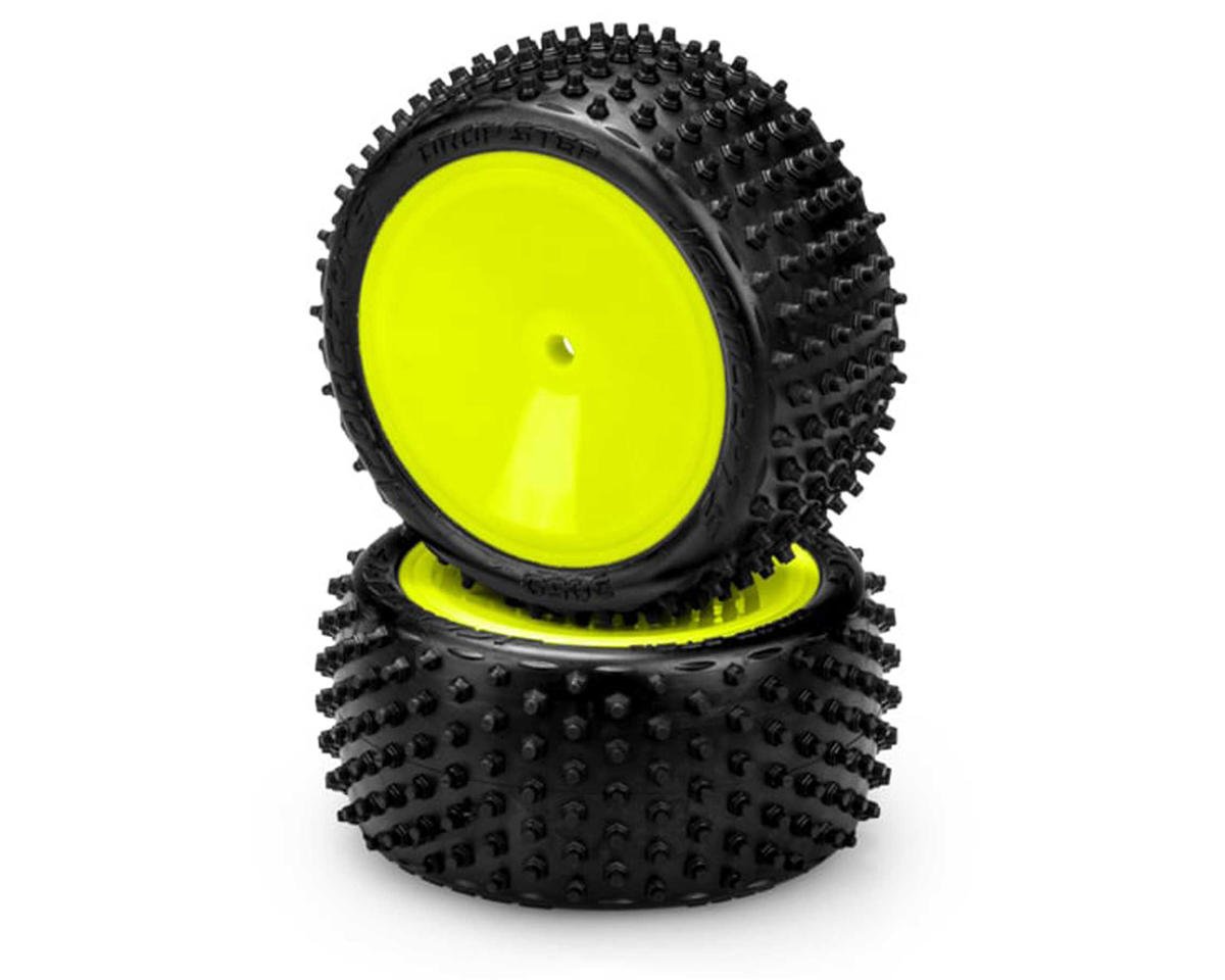 JConcepts Drop Step 2.2" Pre-Mounted Rear Buggy Carpet Tires (Yellow) (2) (Pink) (JCO3059-201021)