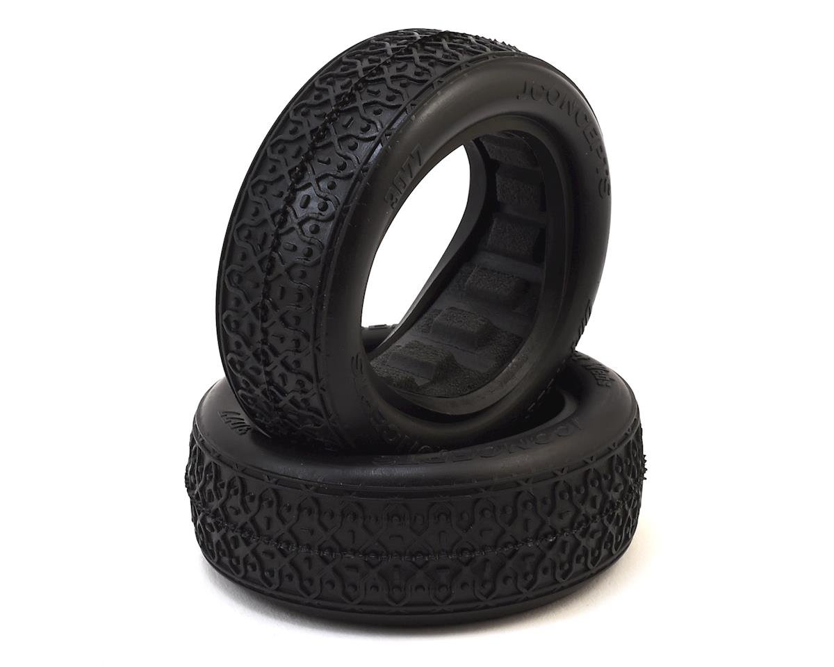 JConcepts Dirt Webs 2.2" 2WD Front Buggy Tires (2) (Green) (JCO3077-02)