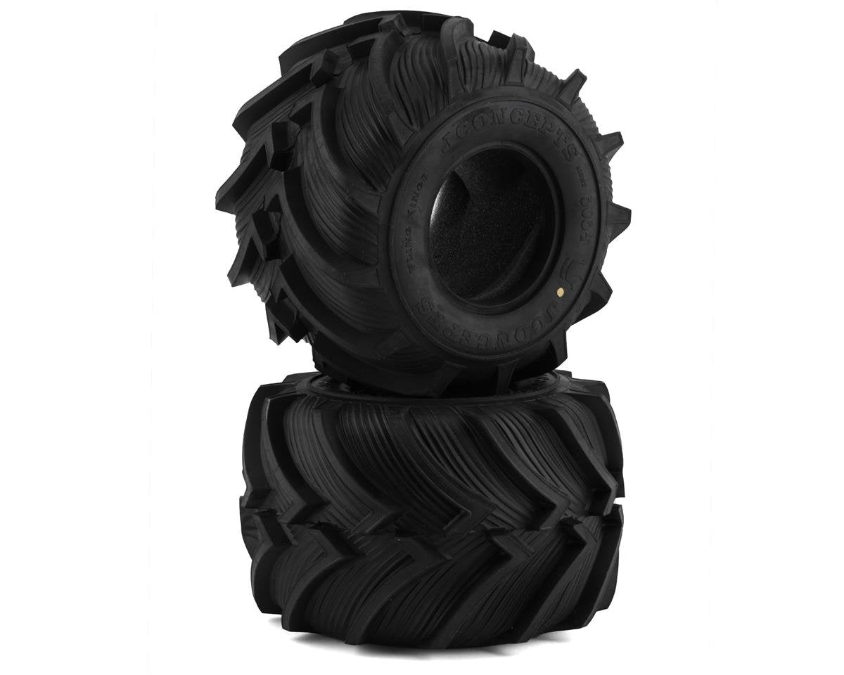 JConcepts Fling Kings 2.6" Monster Truck Tires (2) (Gold) (JCO3084-05)