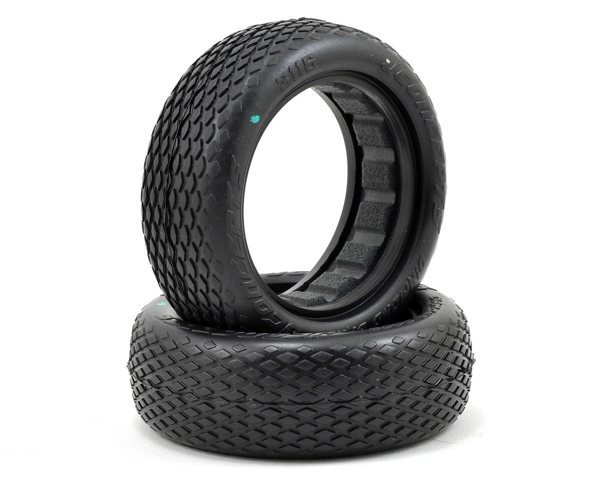 JConcepts Diamond Bars 2.2" 2WD Front Buggy Tires (2) (Green) (JCO3116-02)