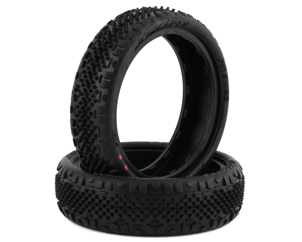 JConcepts Pin Swag Slim 2.2" 2WD Front Buggy Carpet Tires (2) (Pink) (JCO3181-010)