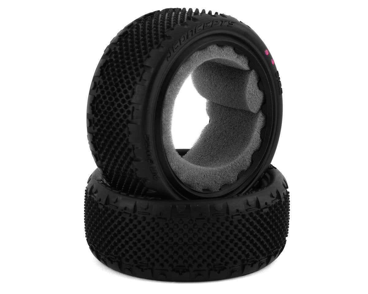 JConcepts Pin Swag 2.2" 4WD Buggy Front Carpet Tires (2) (Pink) (JCO3182-010)