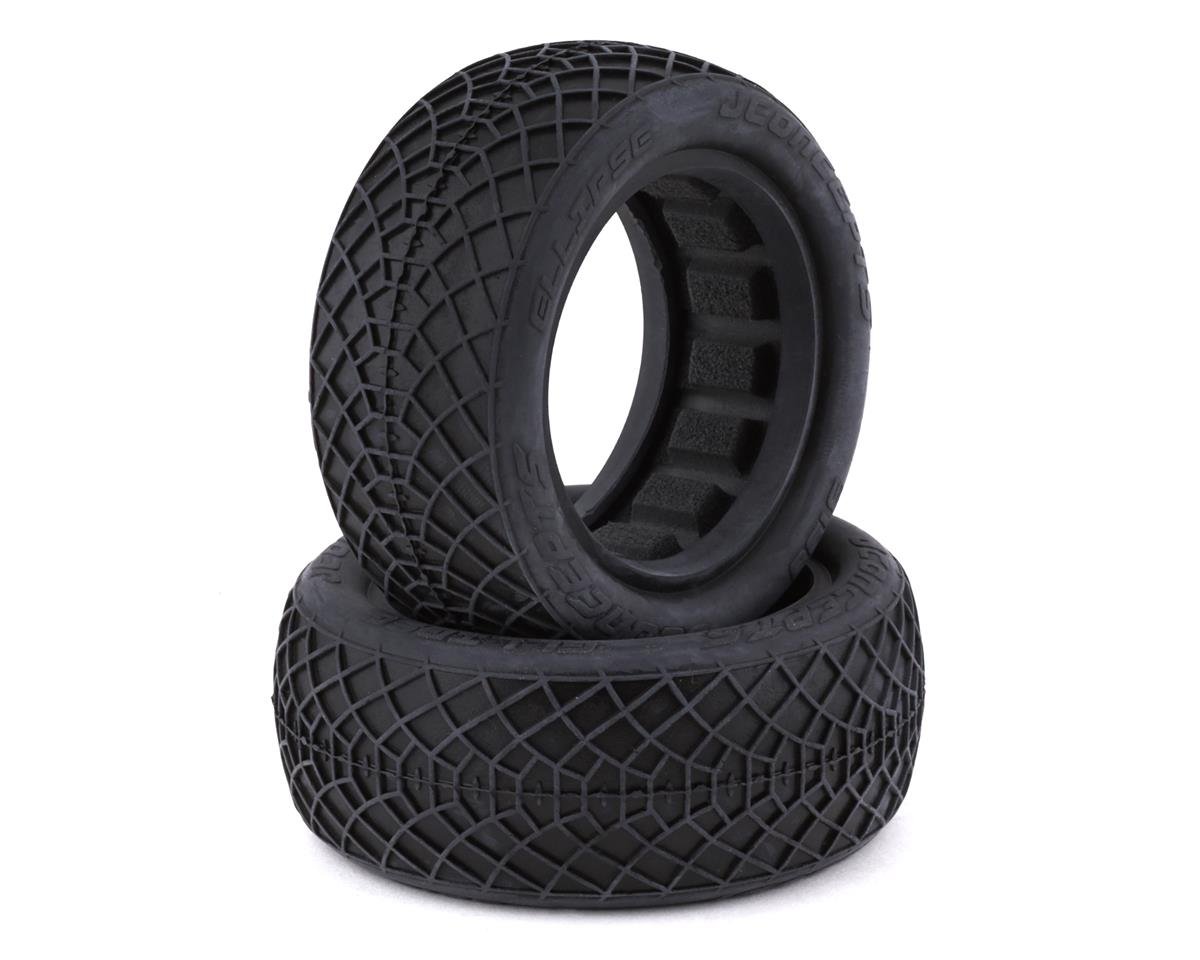 JConcepts Ellipse 2.2" 4WD Front Buggy Tires (2) (Green) (JCO3198-02)