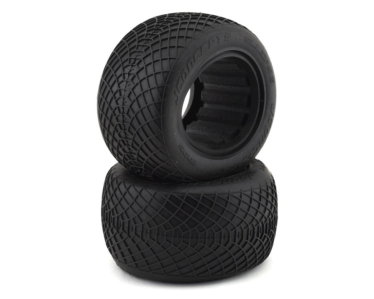 JConcepts Ellipse 2.2" 1/10 Stadium Truck Tires (2) (Aqua A2) (JCO3199-03)