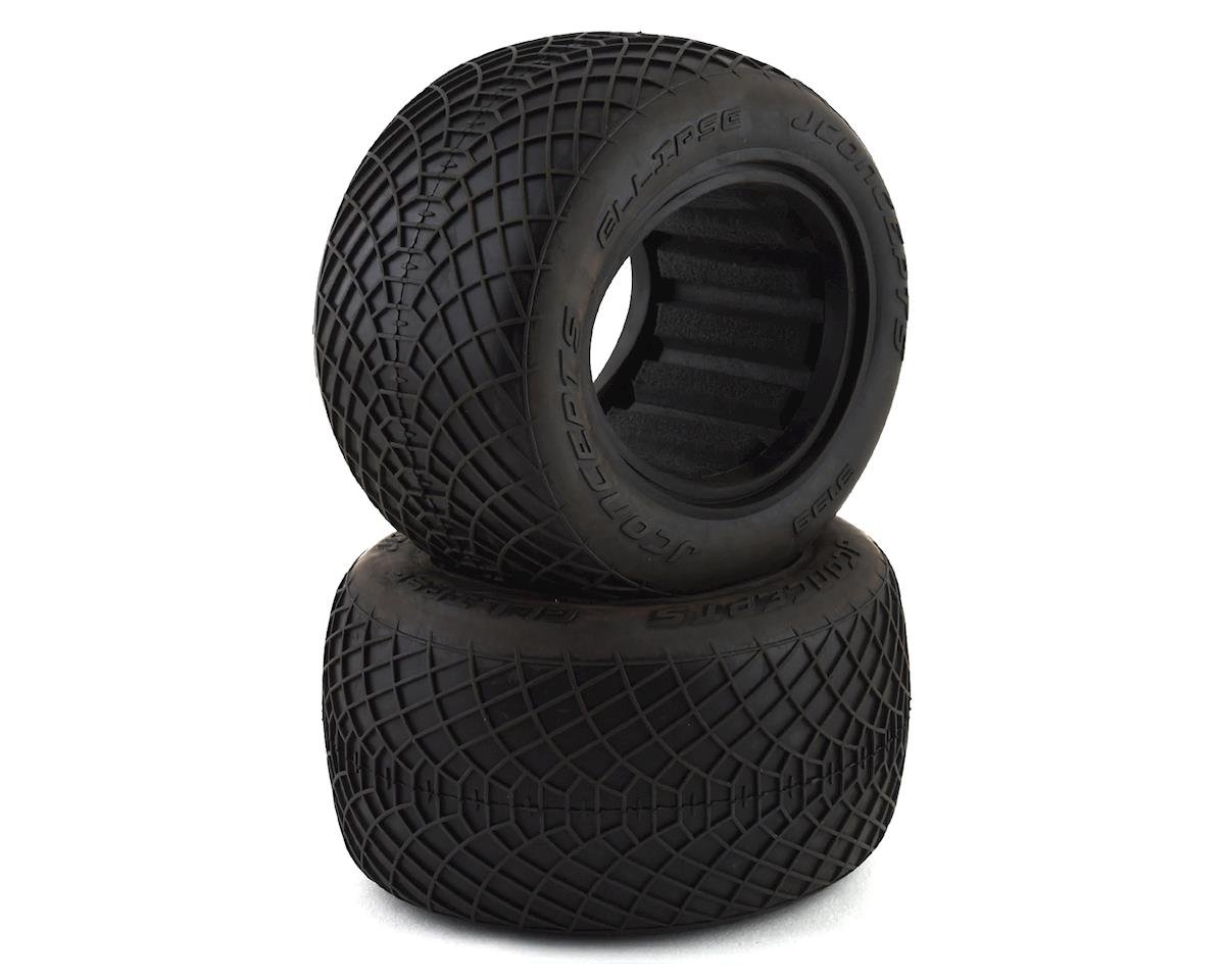 JConcepts Ellipse 2.2" 1/10 Stadium Truck Tires (2) (Gold) (JCO3199-05)