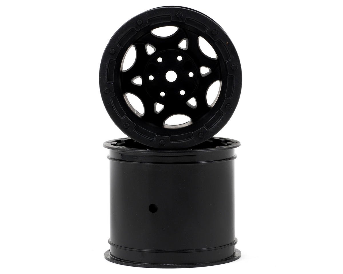 JConcepts 12mm Hex Tense 2.2" Front Wheels for Traxxas 2WD Truck (2) (Black) (JCO3335B)