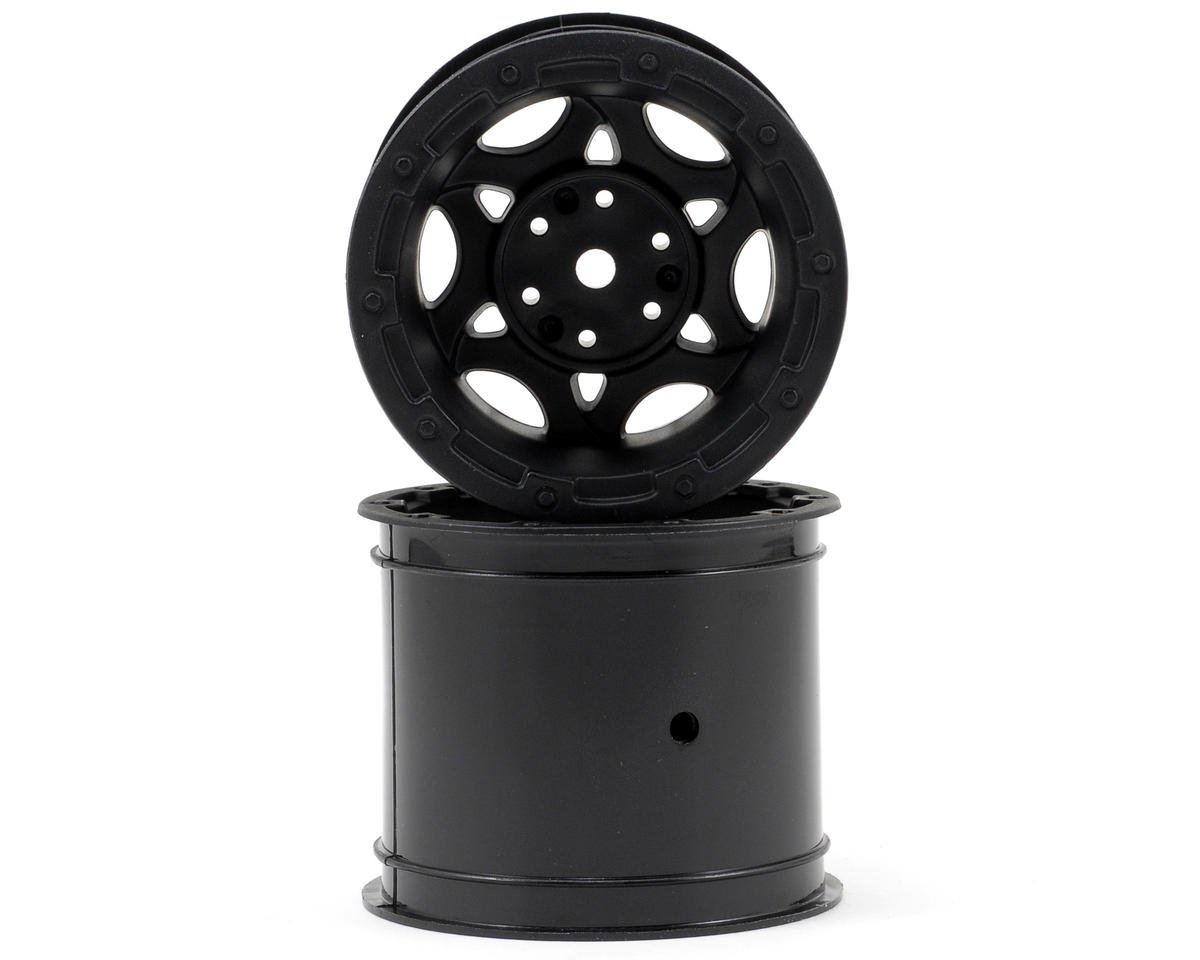JConcepts 12mm Hex Tense 2.2" Rear Wheels for Traxxas 2WD Truck (2) (Black) (JCO3336B)