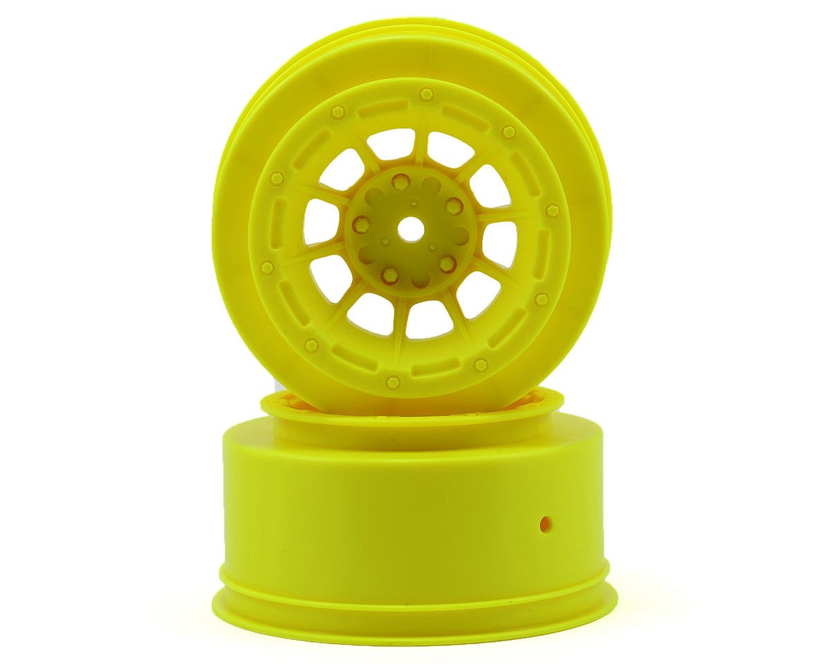 JConcepts 12mm Hex Hazard Short Course Wheels (Yellow) (2) (JCO3350Y)