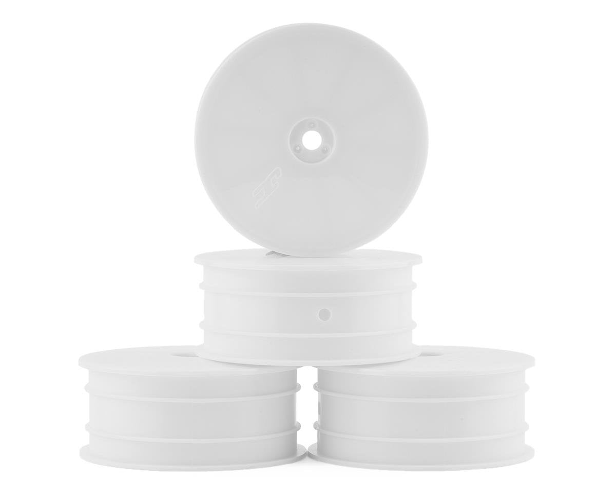 JConcepts 12mm Hex Mono 2.2 4WD Front Buggy Wheels (4) (White) (JCO3353W)