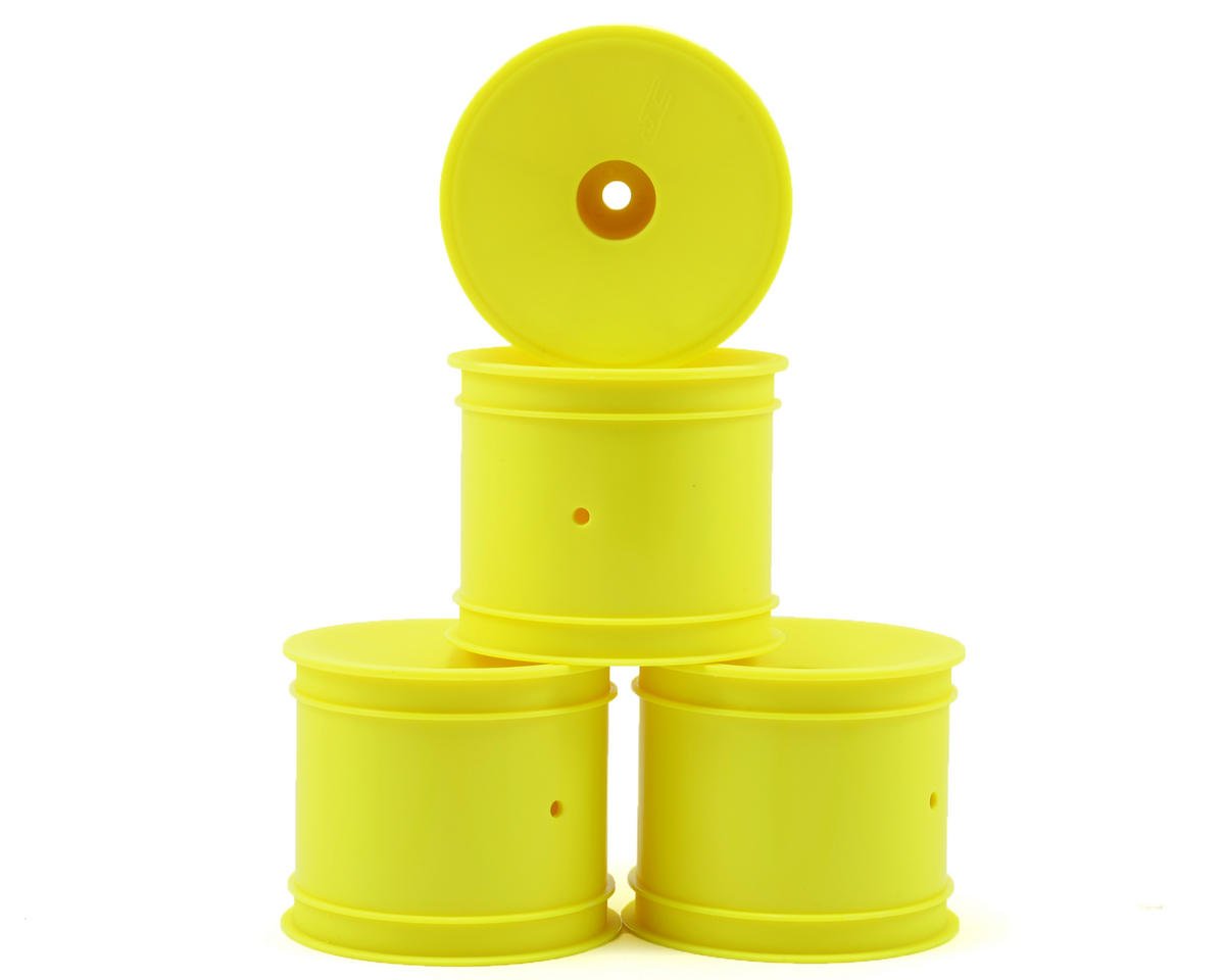 JConcepts 12mm Hex Mono 1/10 Stadium Truck Wheel (4) (T4.1) (Yellow) (JCO3354Y)