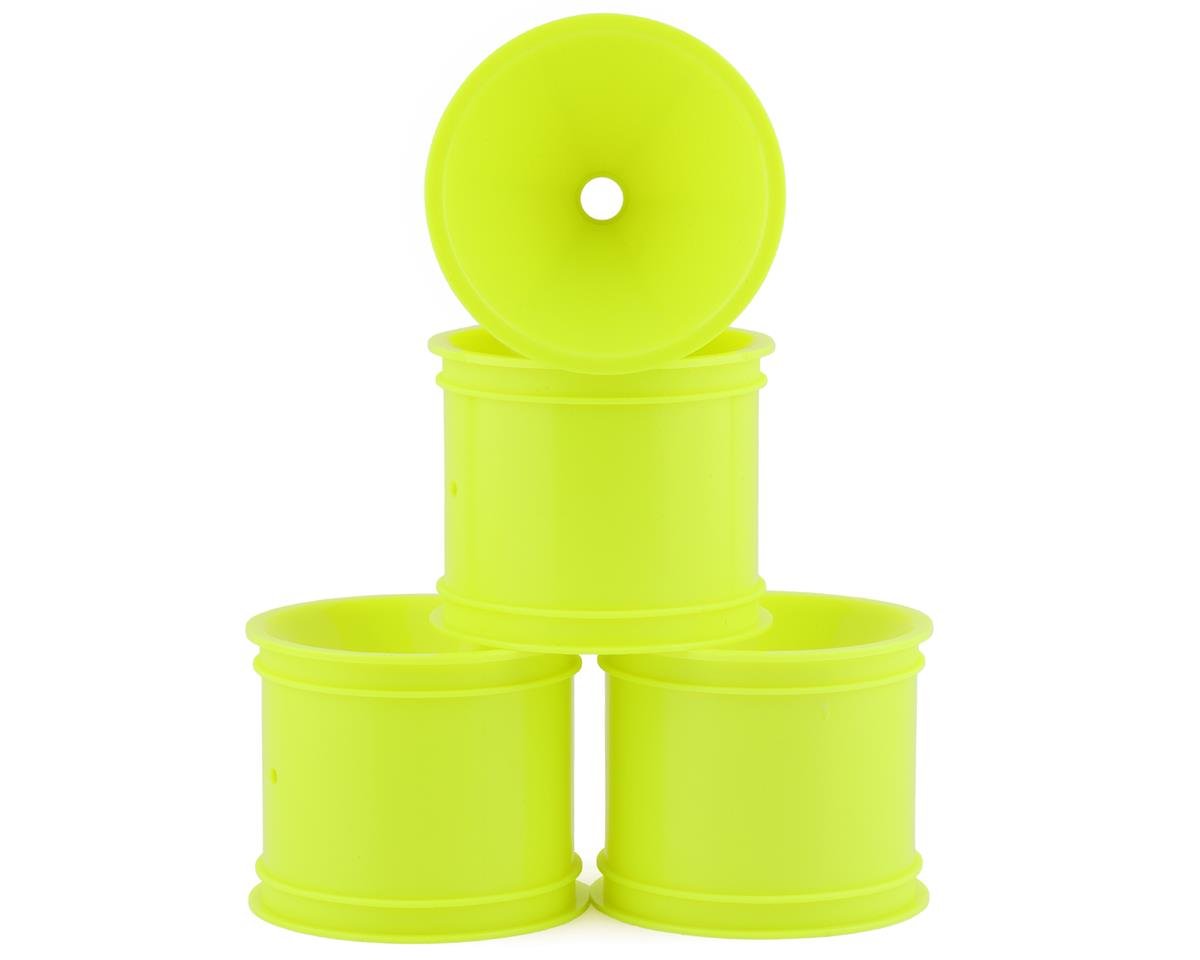 JConcepts 2.2" Bearing Front Stadium Truck Wheels (Yellow) (4) (RC10T/T2/T3/GT) (JCO3418Y)