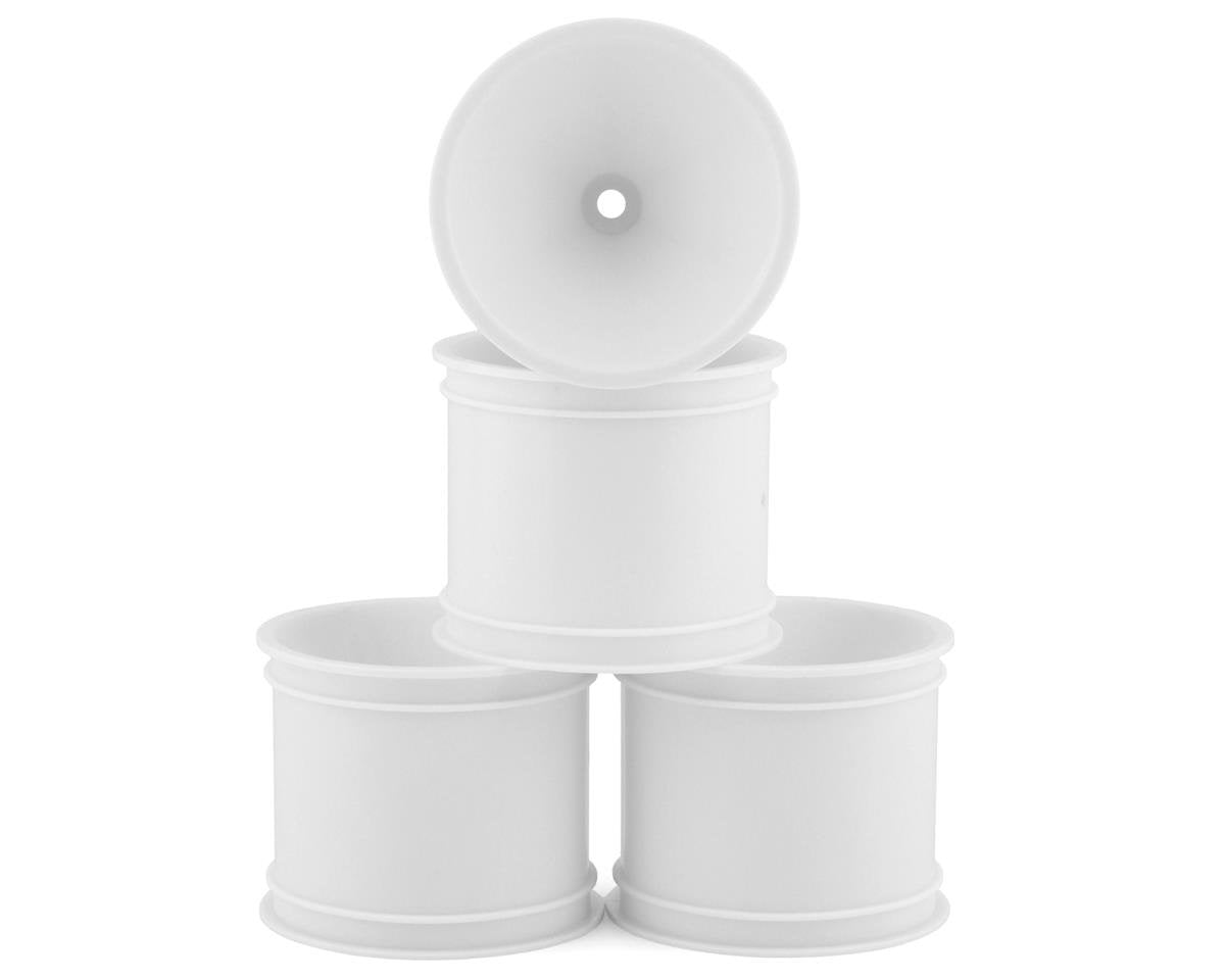 JConcepts 2.2" Pin Rear Mono Stadium Truck Wheels (4) (White) (RC10T/T2/T3/GT) (JCO3419W)