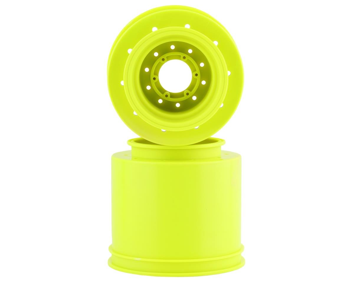 JConcepts Aggressor 2.6x3.8" Monster Truck Wheel (Yellow) (2) w/17mm Hex (JCO3423Y)