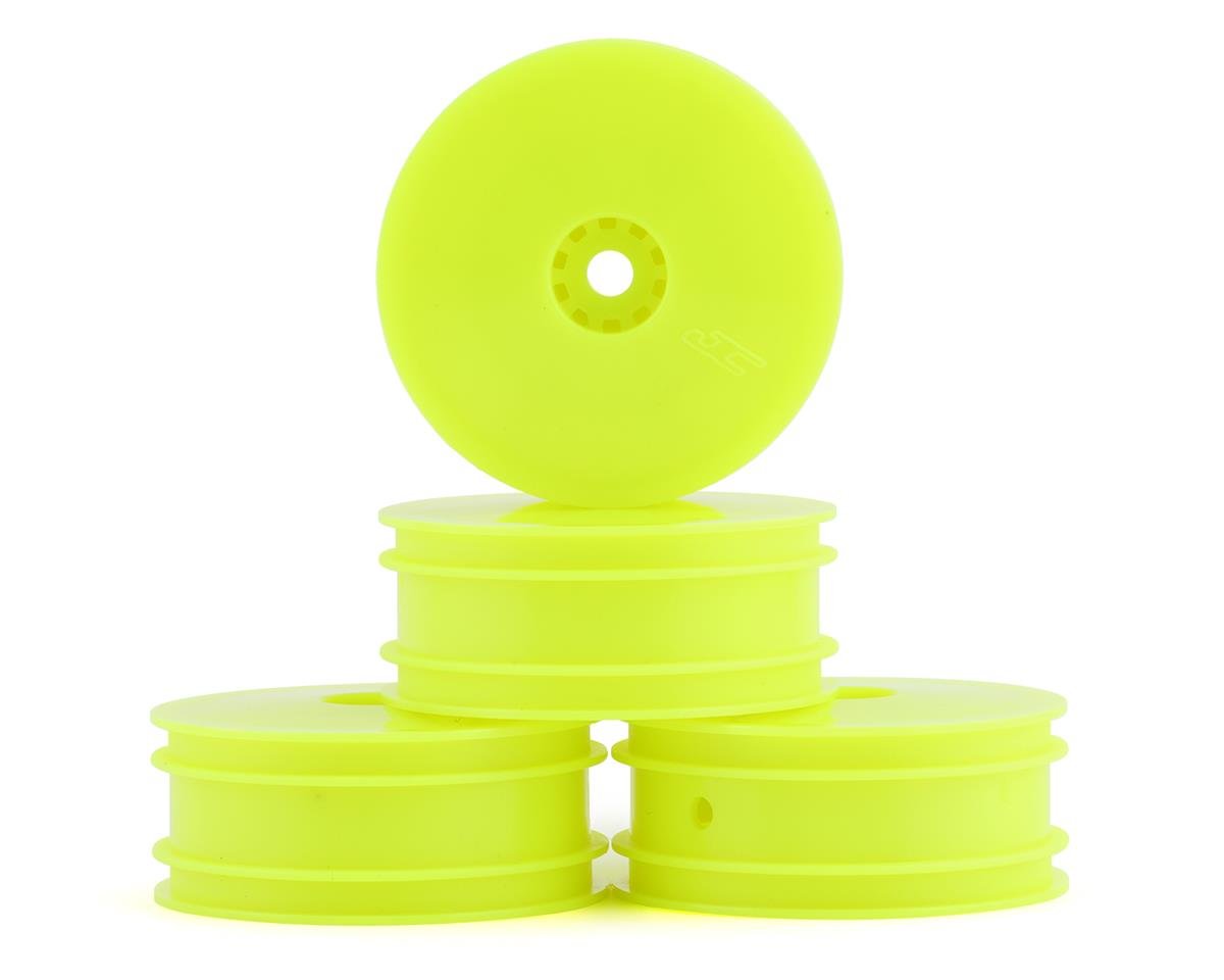 JConcepts Losi Mini-B Front Mono Wheel Set (Yellow) (4) (JCO3424Y)