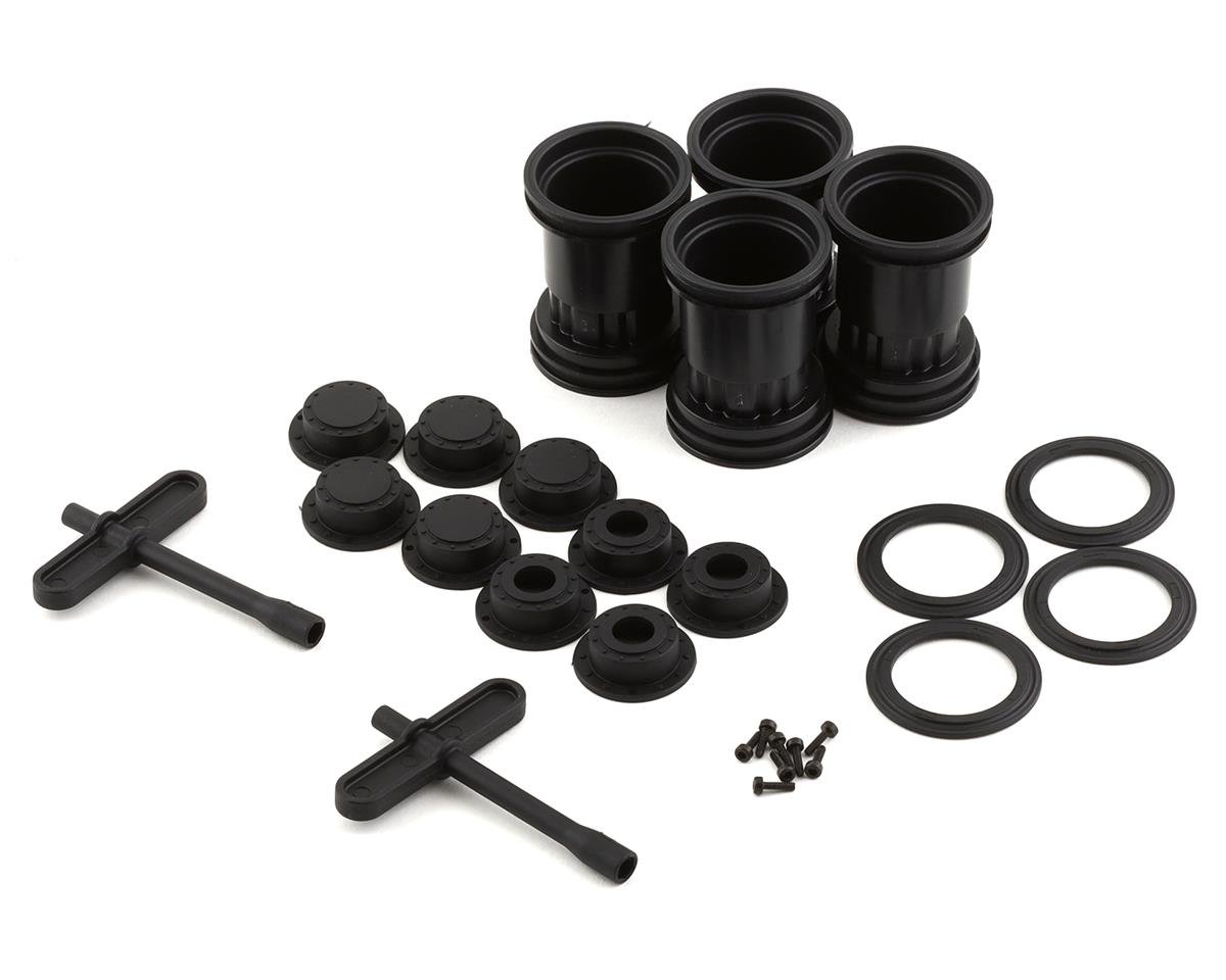 JConcepts Tribute 1/24th Mini Monster Truck Wheels (Black) (4) (JCO3442B)