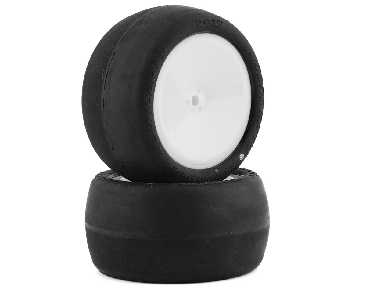 JConcepts Smoothie 2 2.2" Pre-Mounted Rear Buggy Tires (White) (2) (Silver) (JCO4017-1691)