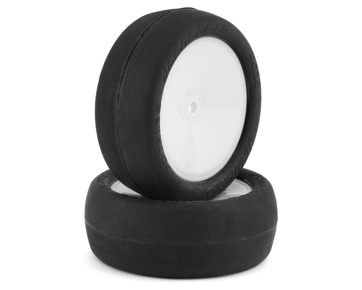 JConcepts Smoothie 2 2.2" Pre-Mounted 2WD Front Buggy Tires (White) (2) (Silver) (JCO4018-1691)