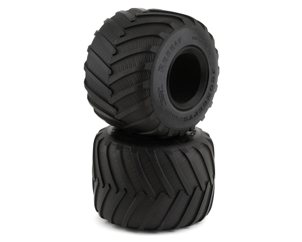 JConcepts Firestorm Runner 2.6" Monster Truck Tires (2) (Blue) (JCO4044-01)