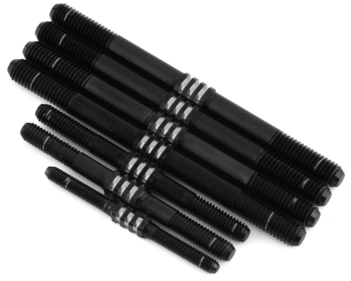JConcepts Tekno NB48 2.1 Fin Titanium Turnbuckle Set (Black) (7) (JCO5010-2)