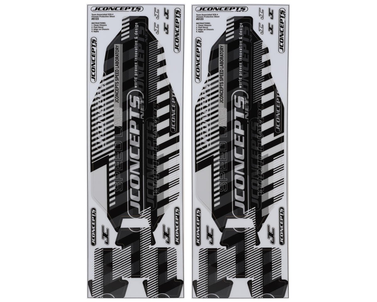 JConcepts Team Associated RC10SC6.4 Precut Chassis Protective Sheets (2) (JCO5123)