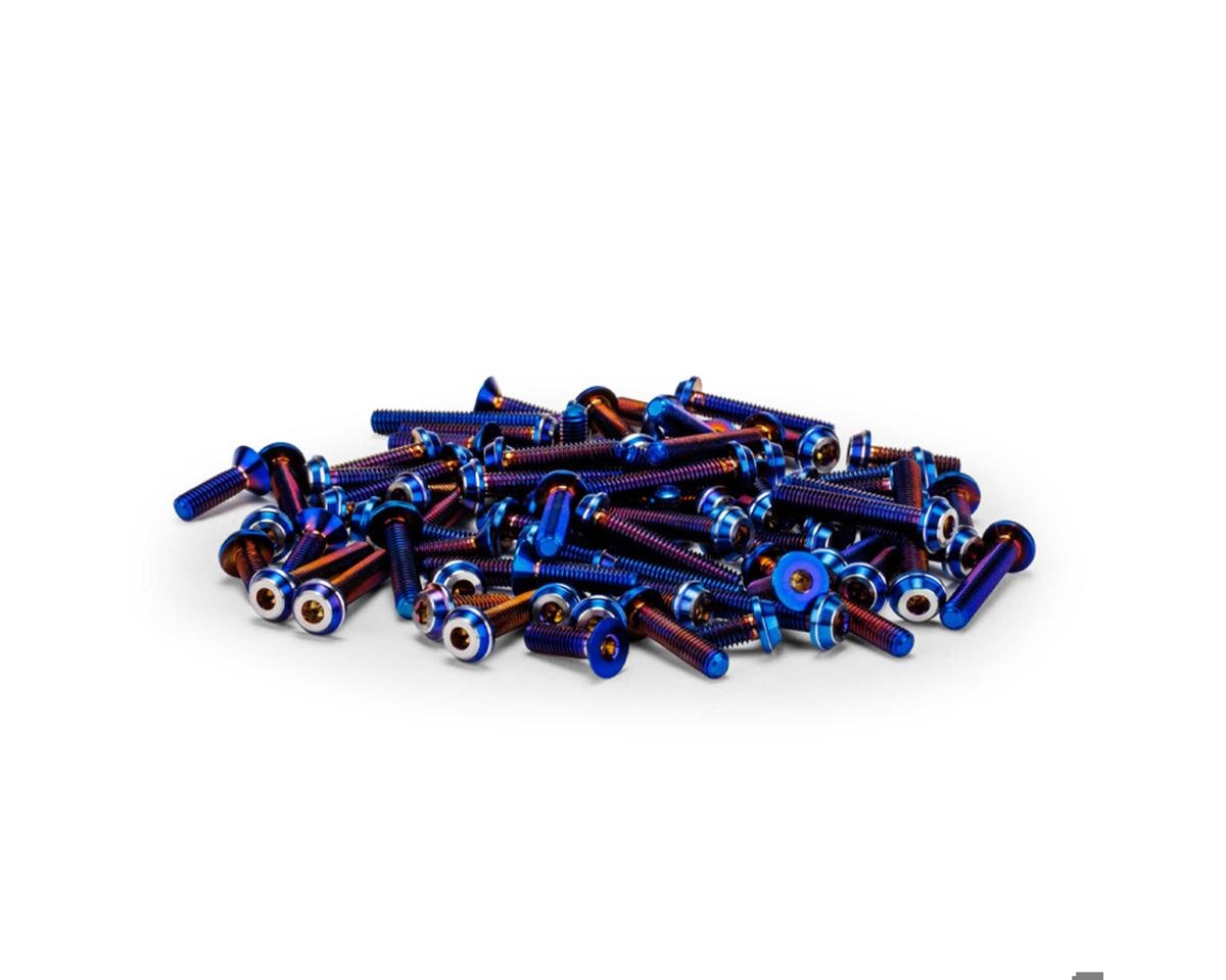 JConcepts RC10 B7/B7D Titanium Upper Screw Set (Blue) (77) (JCO5138-1)