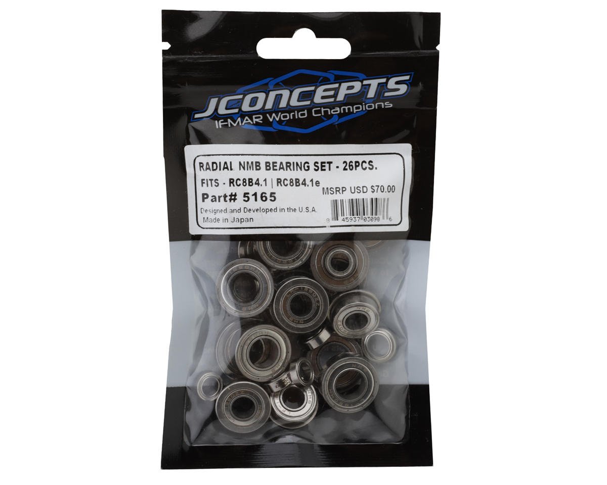 JConcepts Team Associated RC8B4.1/RC8B4.1e Radial NMB Ball Bearings Set (26) (JCO5165)