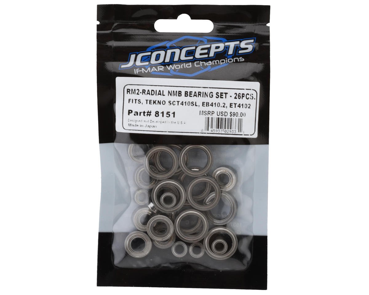 JConcepts Tekno 410 RM2 Radial NMB Bearing Set (JCO8151)
