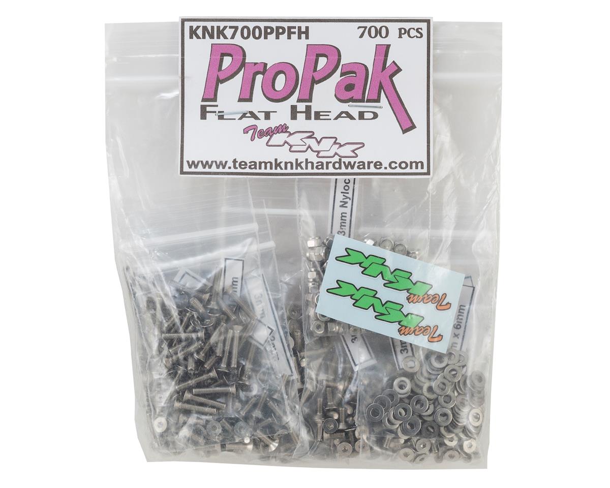 Team KNK Flat Head Pro Pak Stainless Screw Kit (700) (KNK700PPFH)