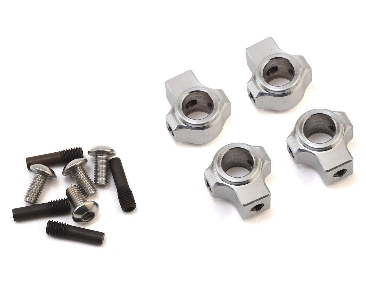 Team KNK Version 2 Aluminum Body Mounts w/Screw Pins (Silver) (KNKABM003)