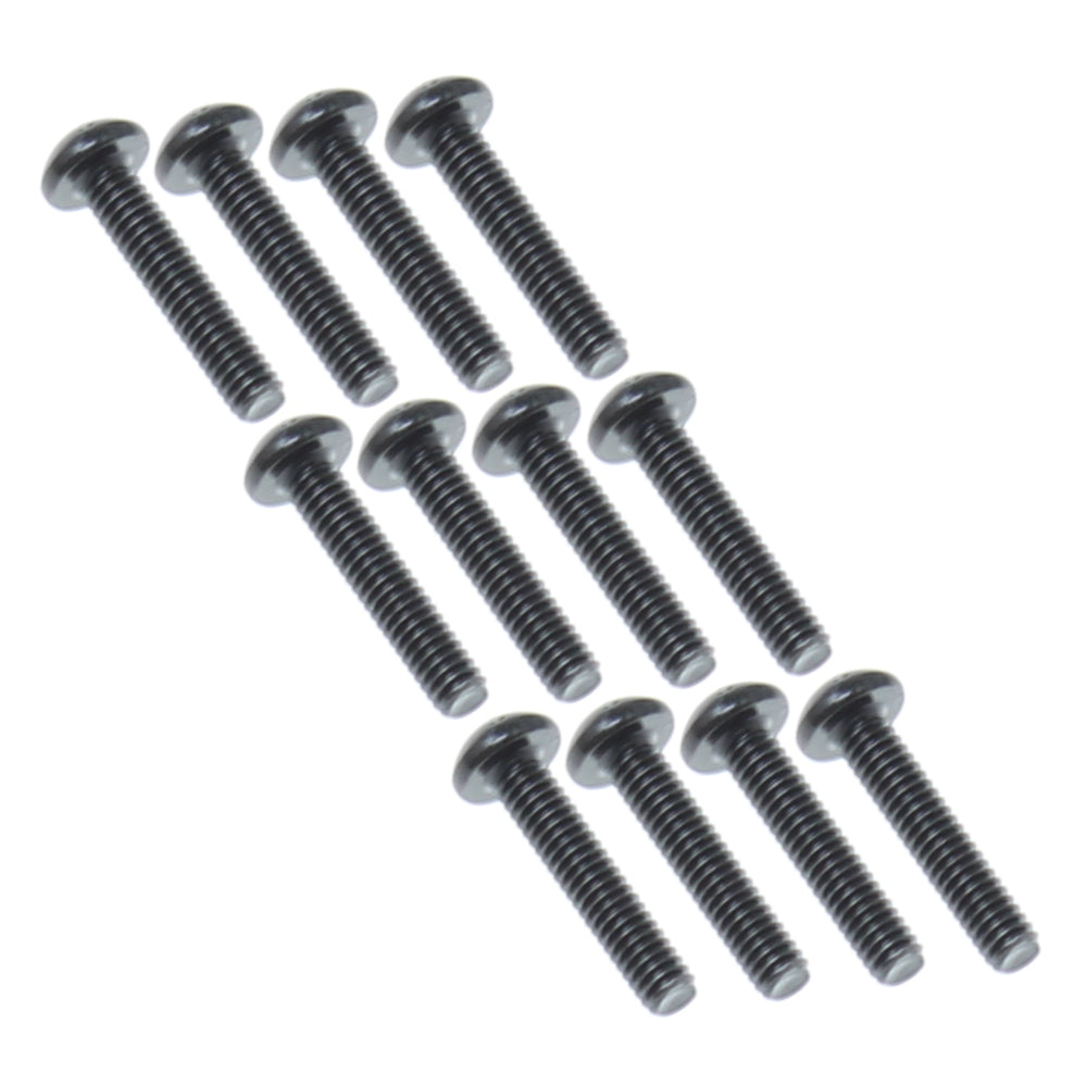 REDCAT - RER27325 2.5x12mm Button Head Machine Thread Screws (12pcs) (RER27325)