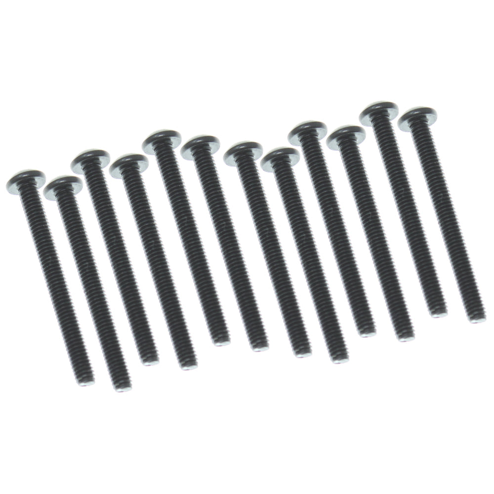 REDCAT - RER19112 4x30mm Button Head Hex Machine Thread Screws (12pcs) (RER19112)