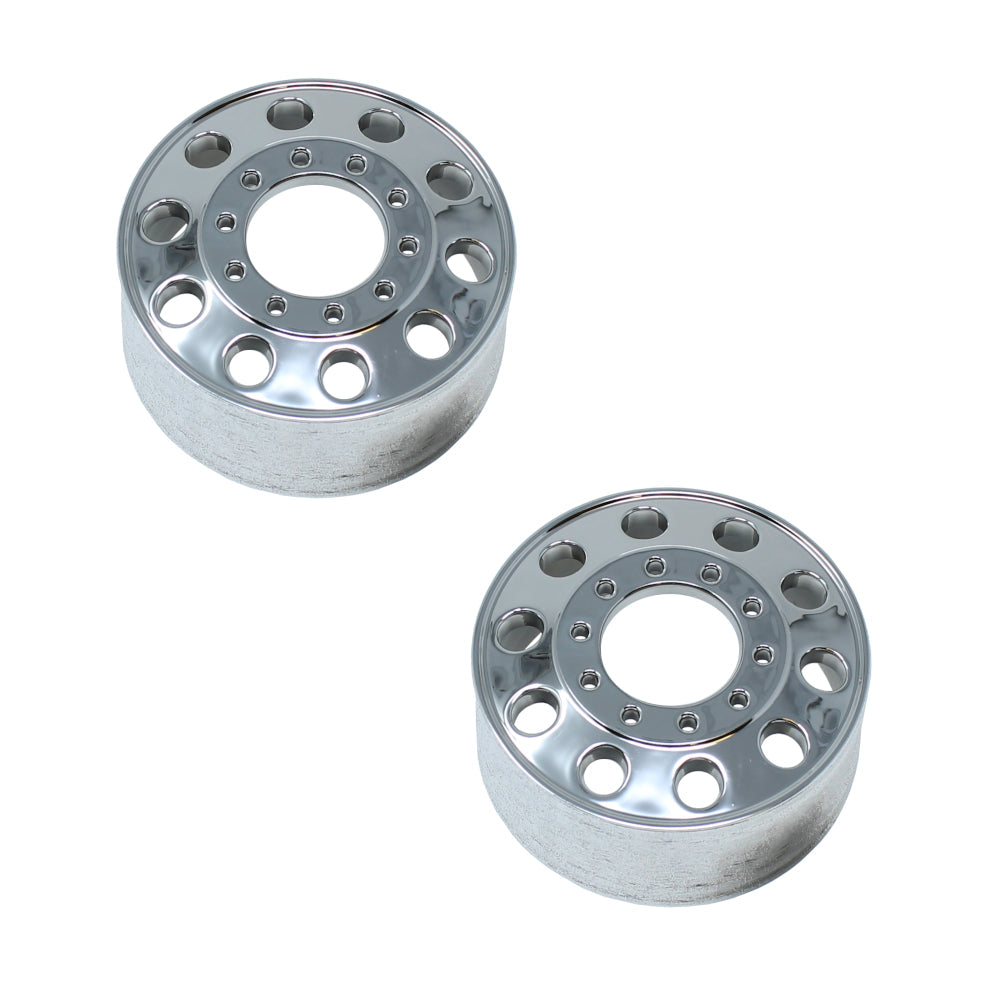 REDCAT - RER24107 Fr Wheels (Chrome)(Plastic)(2pcs) (RER24107)
