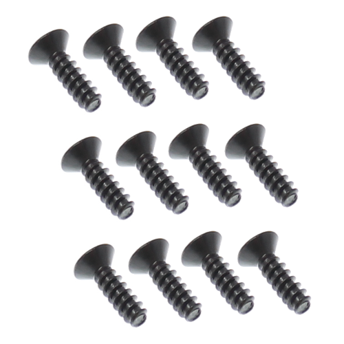 REDCAT - BS709-077RR 2.6x10mm Countersunk Phillips Self Tapping Screws (12pcs) (BS709-077RR)